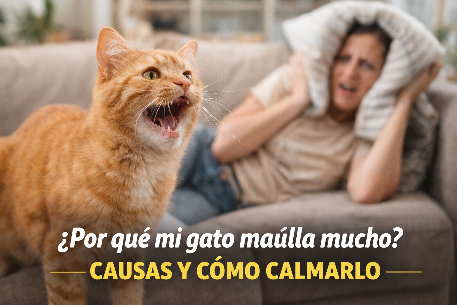 ¿Por qué mi gato maúlla mucho? Causas y soluciones efectivas